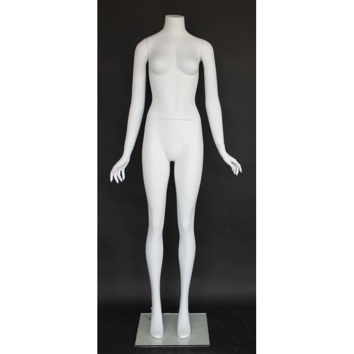 STW-011WT - Headless Full Body Female Mannequin Matte White
