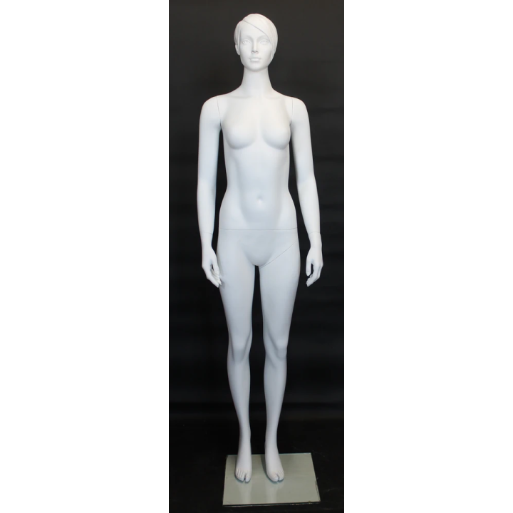 Standing upright Female Mannequin with Featured Face-SFW39-WT