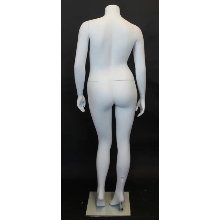 PLUS-8 Headless Matte White Plus size Female Mannequin