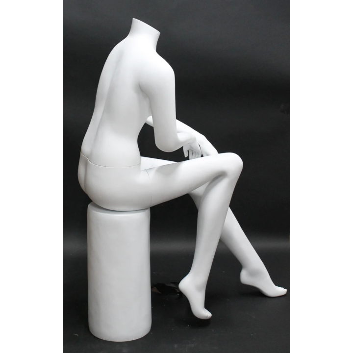 STW042-WT Headless Full Body  Sitting Female Mannequin