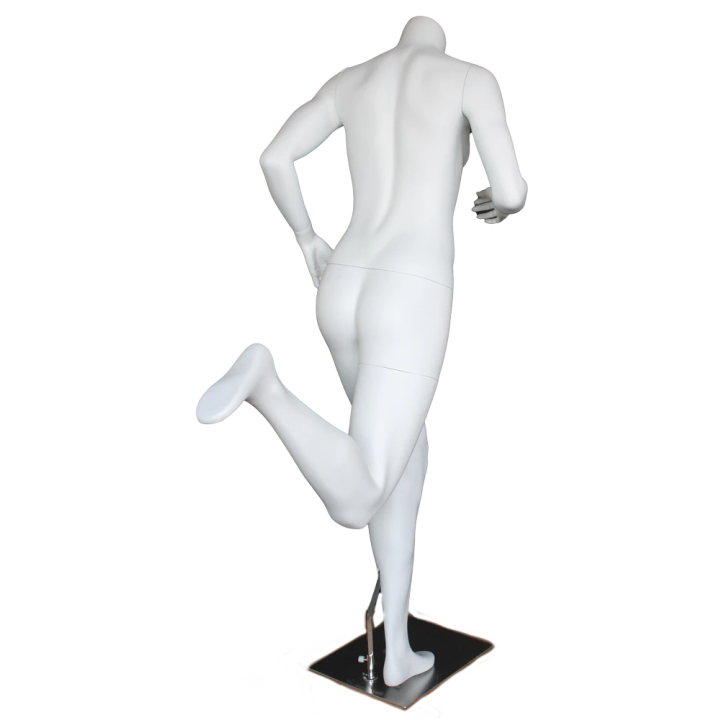 5 ft 2 in  Matte White finish Headless Running Female Mannequin
