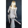 Featured Face Matte White Plus size Female Mannequin- PLUS-6 WT