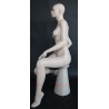 Egg Head Matte White Plus size Female Mannequin- PLUS-22