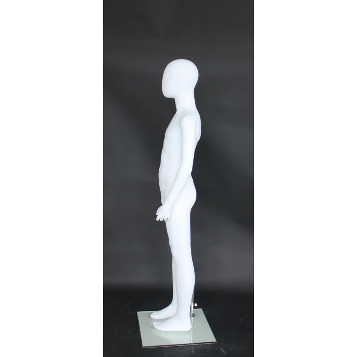 Egg Head White colored Unisex full body Child Mannequin CB10E-WT