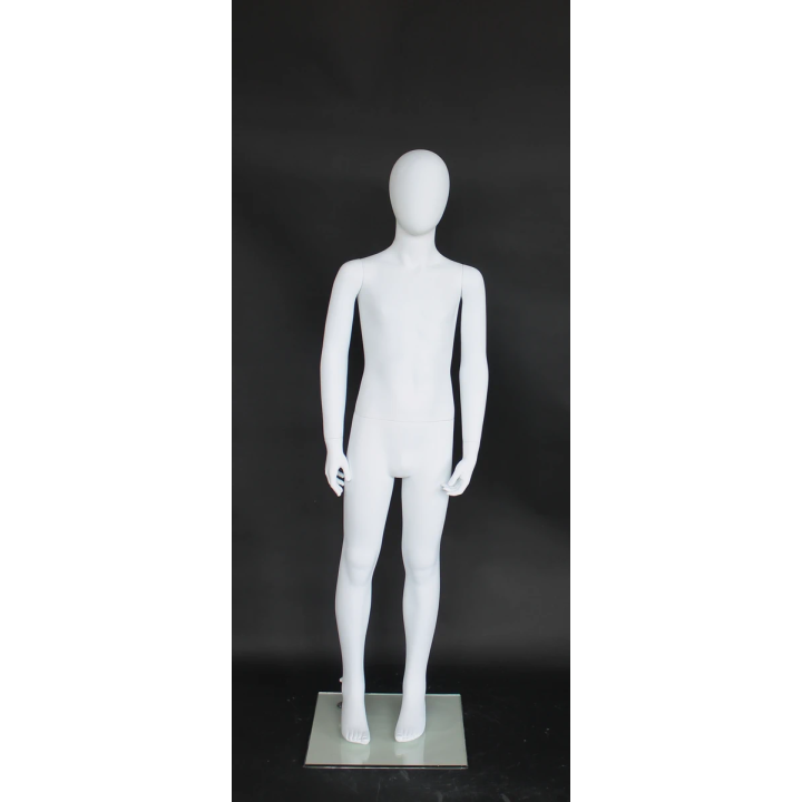 Egg Head White colored Unisex full body Child Mannequin CB10E-WT