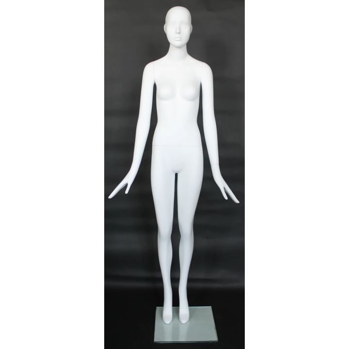 Contemporary Abstract Face Female Mannequin -SFW10E-WT