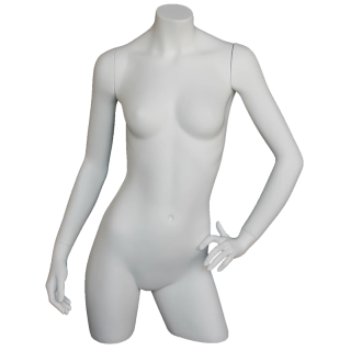 FT10-WT - 34 in H 3Q Body Female Torso With Arms Display Form mannequin