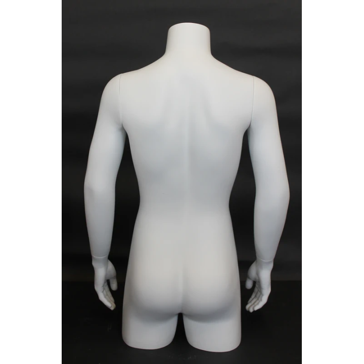 MT2-WT - 36 in 3Q Body Male Torso With Arms Display Form mannequin