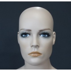 6 ft 2 in Male Mannequin Egg head Matte white -SFM65E-WT