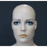 6 ft 2 in Male Mannequin Egg head Matte white -SFM65E-WT