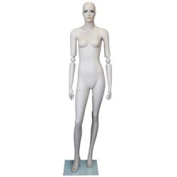 6 ft 2 in Casual Male Mannequin Egg head Matte white -SFM67E-WT