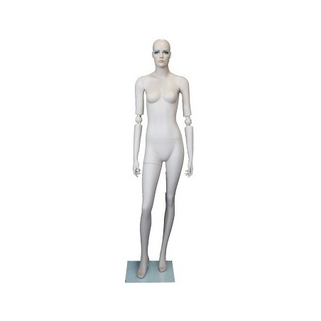 6 ft 2 in Casual Male Mannequin Egg head Matte white -SFM67E-WT