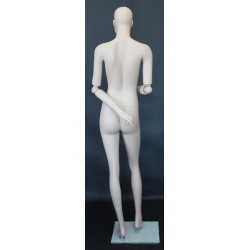 6 ft 1 in Glossy White Male Mannequin Egg head -SFM83E-GW