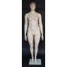 4 ft 7 in Sitting Male Mannequin Featured face head white -SFM8-WT