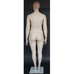 4 ft 8 in Sitting Male Mannequin Face Makeup Flesh Tone -SFM74-FT