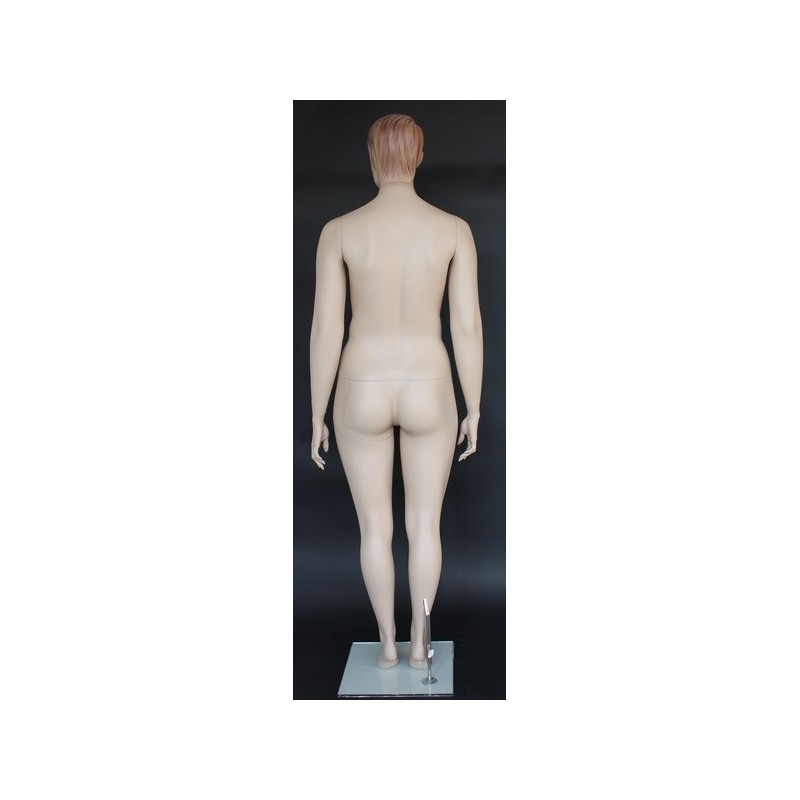 4 ft 8 in Sitting Male Mannequin Face Makeup Flesh Tone -SFM74-FT