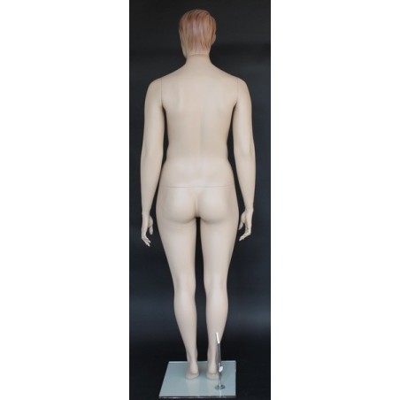 4 ft 8 in Sitting Male Mannequin Face Makeup Flesh Tone -SFM74-FT