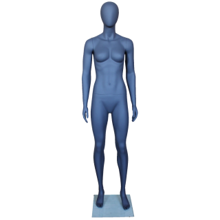 SFW51E-Grey - Matte Grey Athletic Body Egg Head Female Mannequin