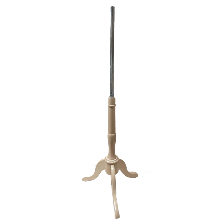 Natural Wooden Tripod Base with metal pole for Dress Form mannequin