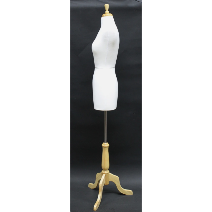 B4W-FR - Size 4/6 Quality Female Dress Form mannequin with wooden tripod base