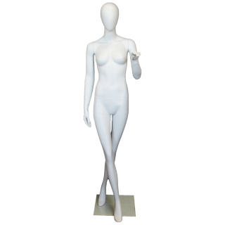 Contemporary Modern Style Female Mannequin cross leg -SFW25E-WT