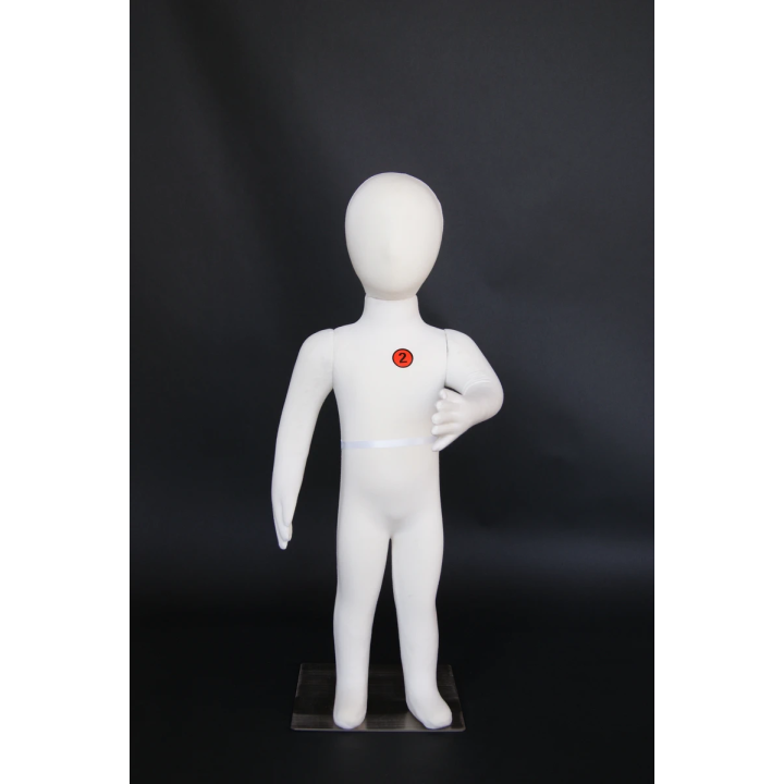 Size 1T/2T cream jersey covered Fullbody Toddler Mannequin CJ-2