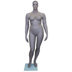 5 ft 11 in Headless Full Body Male Mannequin Matte Silver STM052-ST