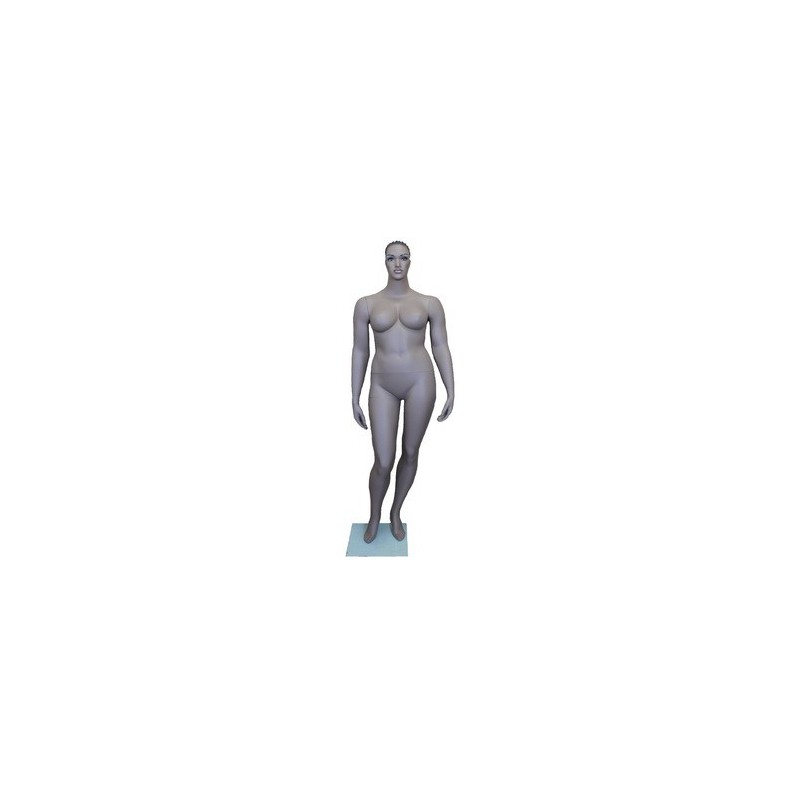 5 ft 11 in Headless Full Body Male Mannequin Matte Silver STM052-ST