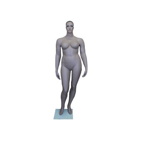 5 ft 11 in Headless Full Body Male Mannequin Matte Silver STM052-ST