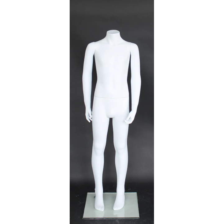 CBH10-WT 8-10 year Matte white Headless Unisex Child Mannequin