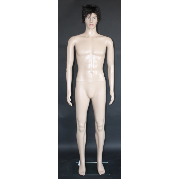 PL-M4 - 6 ft 2 in Low Cost Realistic Plastic Full Body Male Mannequin