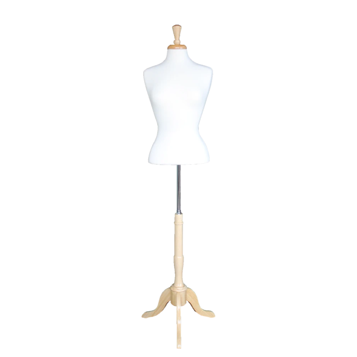 B7W-FR - Size 6/8 Female Blouse Dress form mannequin with tripod base