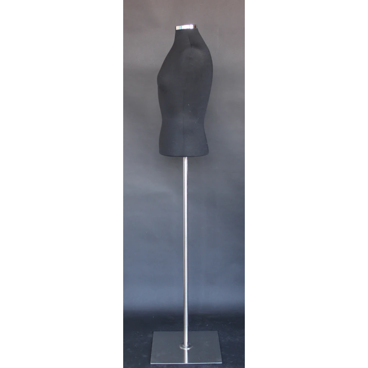 B7-BM - Black Size 6/8 Female Blouse Dress form mannequin Metal base