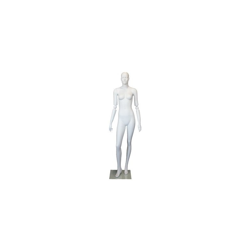 Small size Headless Full Body Female Mannequin Matte White STW003-WT
