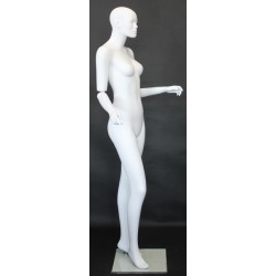 Athletic Headless Full Body Female Mannequin Matte White STW101-WT