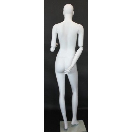 5 ft 4 in Headless Full Body Female Mannequin Matte White STW105-WT