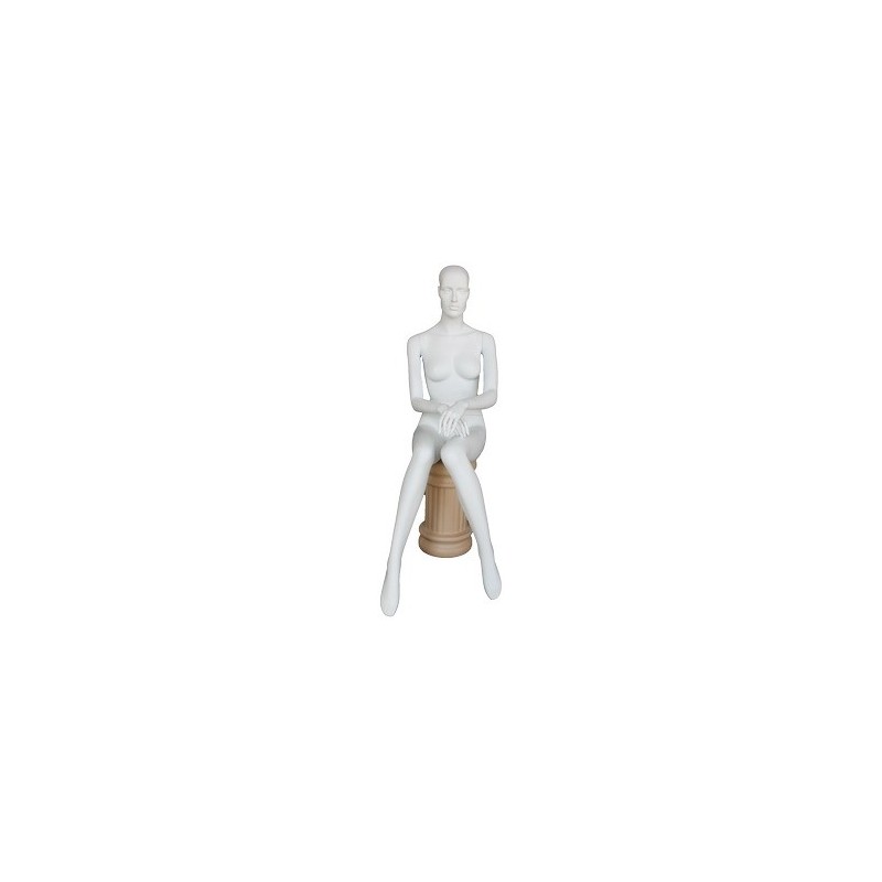 Headless Matte White Plus size Female Mannequin- PLUS-1