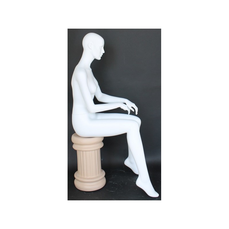 Headless Matte White Plus size Female Mannequin- PLUS-5