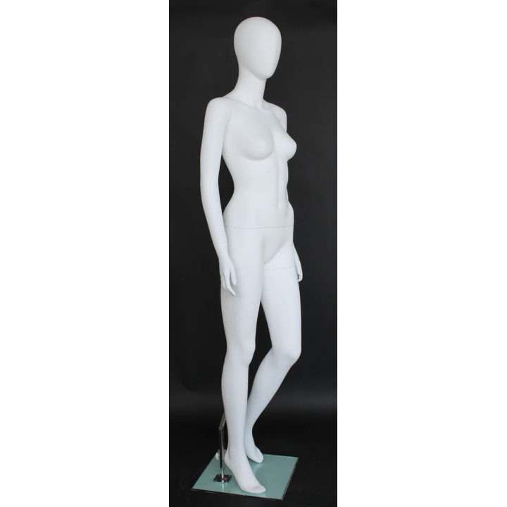 Contemporary Style Egg Head Female Mannequin -SFW42E-WT
