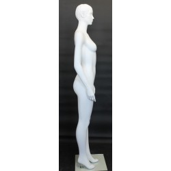 Glossy Black Athletic Egg Head Female Mannequin -SFW51E-HB