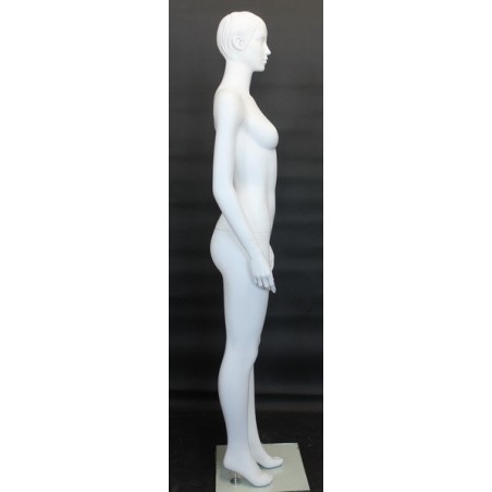 Glossy Black Athletic Egg Head Female Mannequin -SFW51E-HB