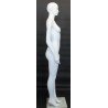 Glossy Black Athletic Egg Head Female Mannequin -SFW51E-HB
