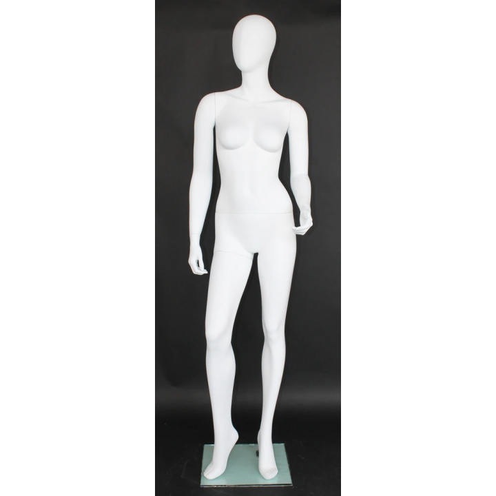 Contemporary Style Egg Head Female Mannequin -SFW43E-WT