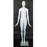 Matte Silver  Egg Head Female Mannequin -SFW46E-ST