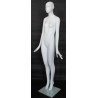 Matte Silver Egg Head Female Mannequin -SFW45E-ST
