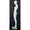Female Mannequin with Bendable Arms Matte White - SFW38E-WT