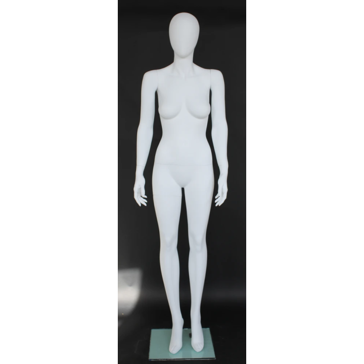 Contemporary Style Egg Head Female Mannequin -SFW45E-WT