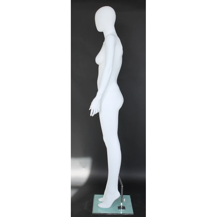 Contemporary Style Egg Head Female Mannequin -SFW45E-WT
