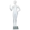 Abstract Face White colored Unisex full body Child Mannequin CM10-WT