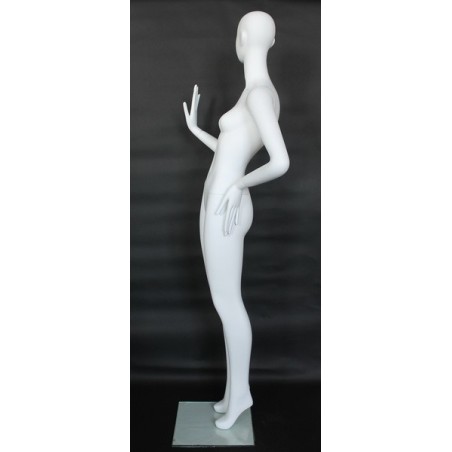 Egg Head White colored full body Teenage Girl Mannequin CF13E-WT